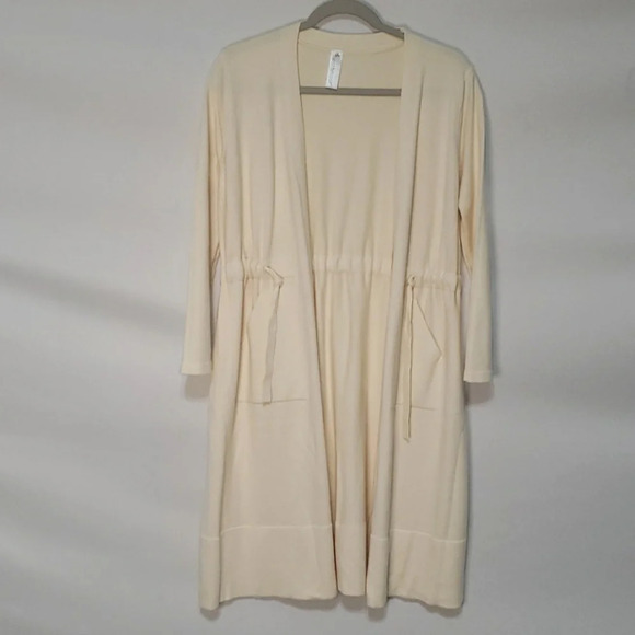 Heathmoor Cream Long Cardigan Very Soft Women's L/XL (runs small) NWOT - Picture 1 of 12